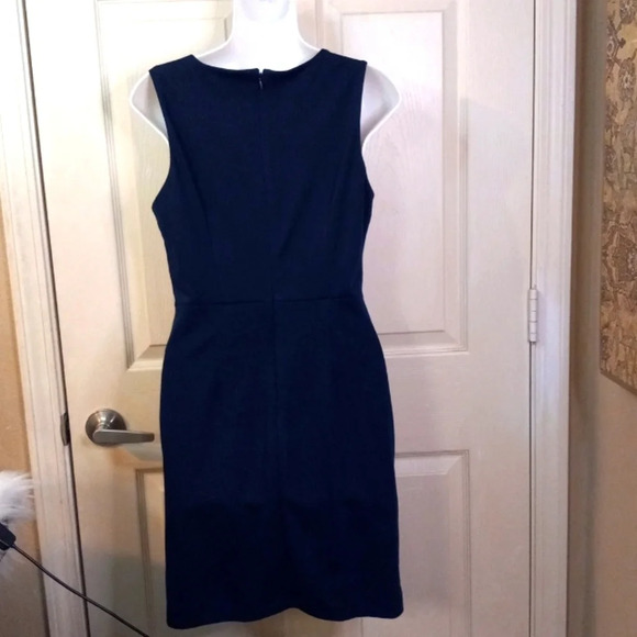 Fifth & Park Women's SizeXS Navy With Cream Lace Detail Dress - Picture 7 of 9